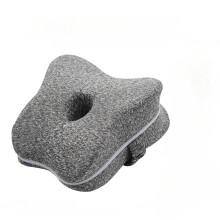 (DARK GRAY, 23x26x10cm) Memory Foam Knee Pillow Orthopaedic Leg Pillow Sleeping Orthopedic Sciatica Back Hip Joint for Pain Relief Thigh Leg Pad