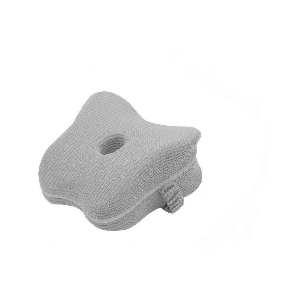 (Light Grey, 23x26x10cm) Memory Foam Knee Pillow Orthopaedic Leg Pillow Sleeping Orthopedic Sciatica Back Hip Joint for Pain Relief Thigh Leg Pad-image-OPC-PDWZMM7-NEW