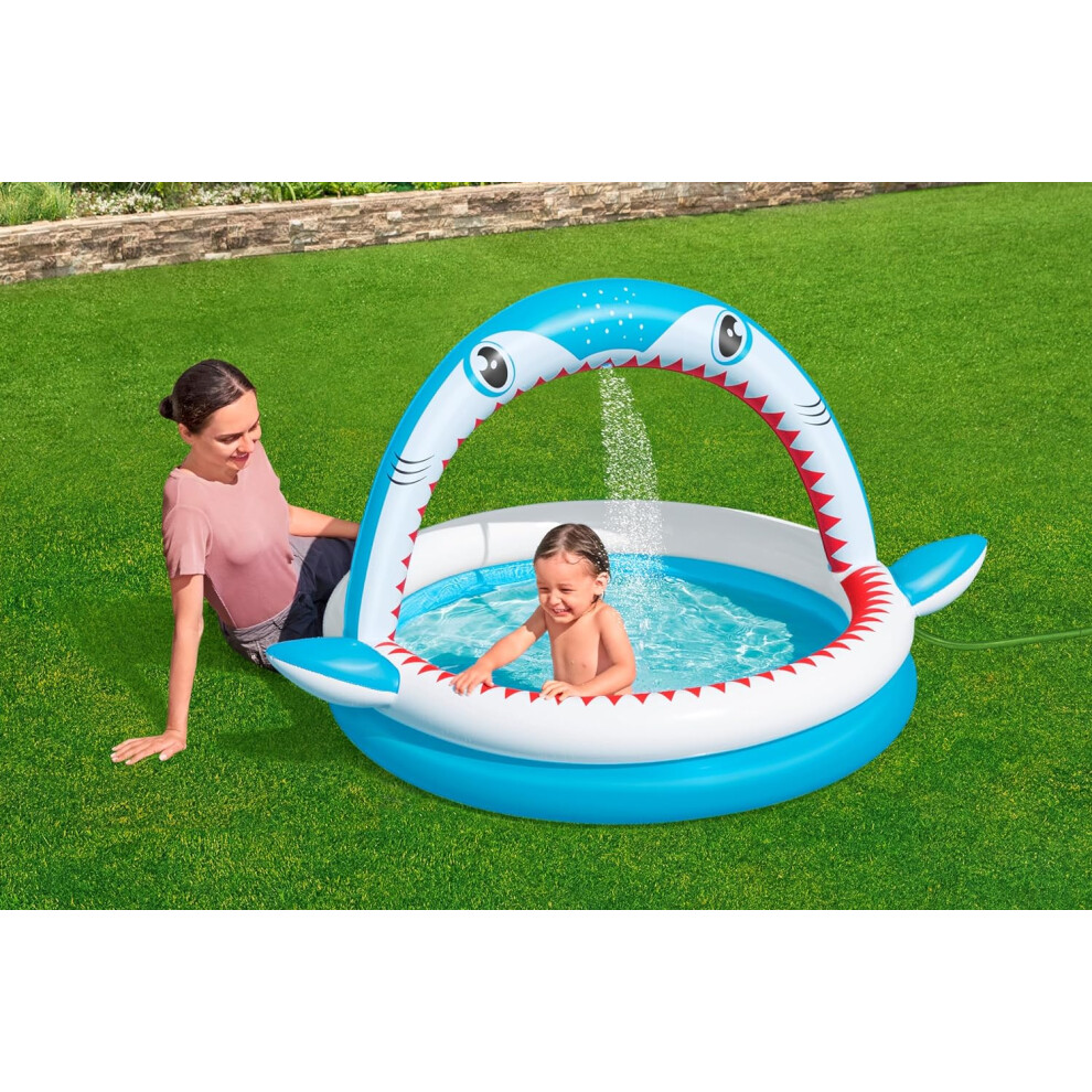Bestway 53157 Piscinetta Per Bambini Sharktastic Da 163X127X92 Cm-image