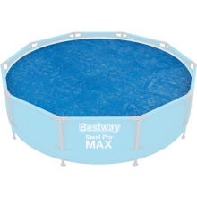 Bestway Steel Pro Frame Round Solar Pool Cover For Above Ground Pools, 3.05m