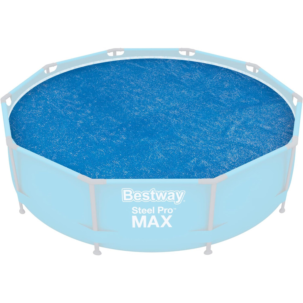 Bestway Steel Pro Frame Round Solar Pool Cover For Above Ground Pools, 3.05m