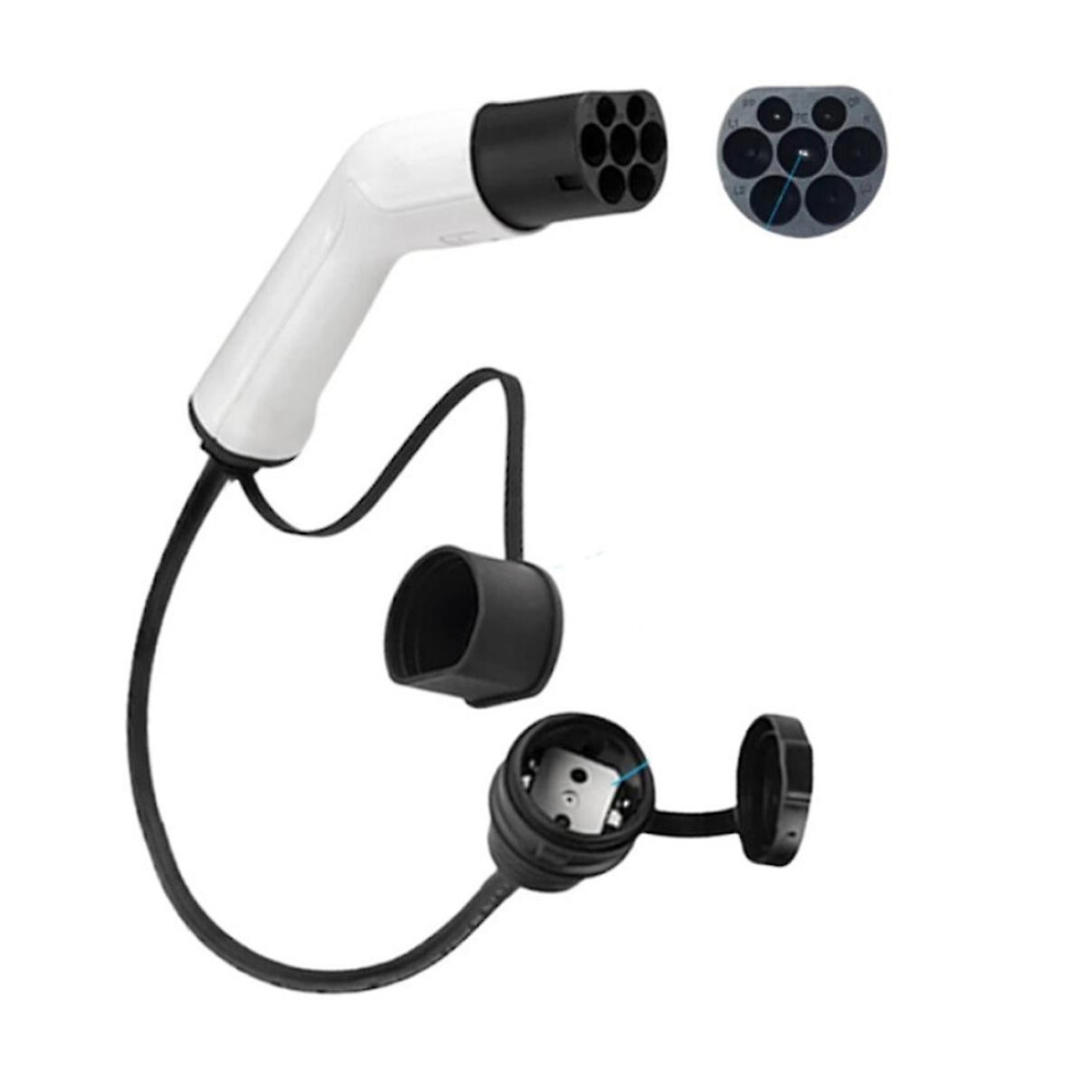 Ev Connector 16a Type 2 Male Plug To Schuko Socket Ev Charging Adapter For Ev Charging Station Elec