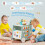 Costway 6-in-1 Baby Walker Push and Pull Stroller W/ Play Kitchen 12+ Months 2