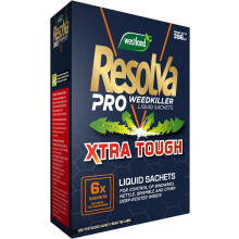 Resolva 20300520 Pro Weed Killer Liquid Sachets Xtra Tough 6 x 100ml, Natural