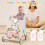 Casart 7 in 1 Baby Walker Push and Pull Stroller Multi-game for 1+ Toddler 2
