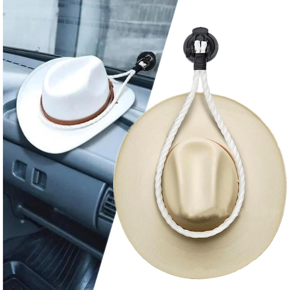 (White) Hat Mounts,Cowboy Hat Mounts For Your Vehicle,Cowboy Hat Holder Rack For Truck Suv Car-Keep Hat Shape White 3010291116608