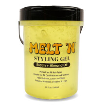 Ebin Melt'n Styling Gel Biotin and Almond Oil Infused Yellow 32 oz