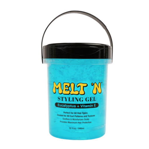 Ebin MELT'N Styling Gel - Eucalyptus Oil + Vitamin E Blue 32 oz