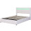 (Double, White) Upholstered LED Bed Frame 11