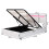 (Double, White) Upholstered LED Bed Frame 14