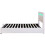 (King, White) Upholstered LED Bed Frame 10