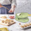 (Green) 2 In 1 Dumpling Maker, Kitchen Dumpling Making Tool, Dumpling Mould Print, Dumpling Skin Maker Dumpling Moulds 3