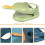 (Green) 2 In 1 Dumpling Maker, Kitchen Dumpling Making Tool, Dumpling Mould Print, Dumpling Skin Maker Dumpling Moulds 6
