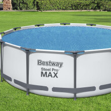 Bestway Couverture solaire ronde de 12 pieds pour piscine hors sol