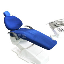 (Deep Blue Colro) 1set High Quality And High Elastic Dental Chair Cover Dentist Stool Cover 4pcs Kit 6 Color Available