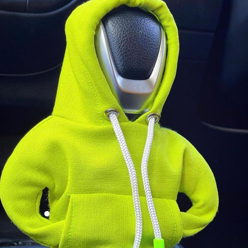 (Yellow) Hoodie Car Gear Shift Cover, Gear Stick Hoodie, Hoodie Gear Shift Cover, Gear Shift Hoodie, Car Shifter Hoodie-image-OPC-PDX266N-NEW