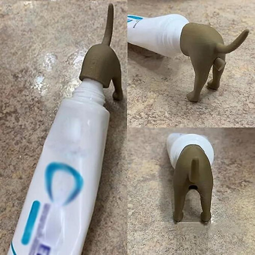 (Pooping Dog Butt Toothpaste Topper, Funny Creative Toothpaste Topper, Cute Toothpaste Cap Dispenser) Pooping Dog Butt Toothpaste Topper, Funny Creative Toothpaste Topper, Cute Toothpaste Cap Dispenser 1