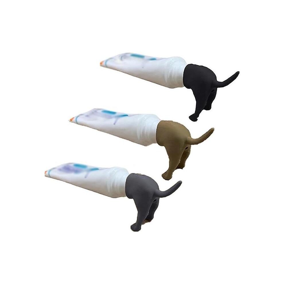 (Pooping Dog Butt Toothpaste Topper, Funny Creative Toothpaste Topper, Cute Toothpaste Cap Dispenser) Pooping Dog Butt Toothpaste Topper, Funny Creati