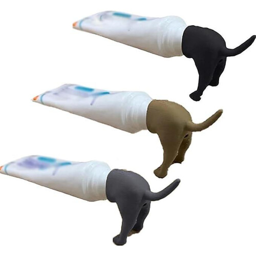 (Pooping Dog Butt Toothpaste Topper, Funny Creative Toothpaste Topper, Cute Toothpaste Cap Dispenser) Pooping Dog Butt Toothpaste Topper, Funny Creative Toothpaste Topper, Cute Toothpaste Cap Dispenser