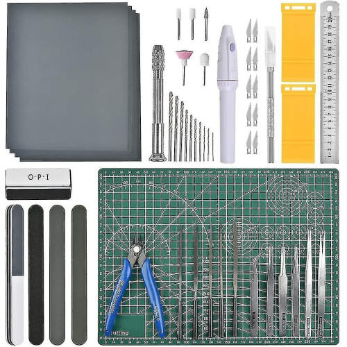 Professional 43 Pcs Gundam Model Tools Kit Hobby Building Tools Craft Set Gundam Modeler Basic Tools For Basic Model Building, Repairing And Fixing