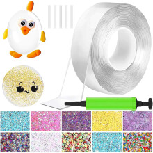 Upgrade Nano Tape Bubble Kit, Double Sided Tape Plastic Bubble,elastic Tape