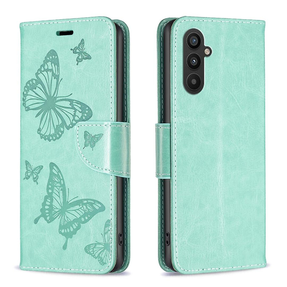 (Green) Embossing Pu Phone Case For Samsung Galaxy A24 4G Green 6262875341501
