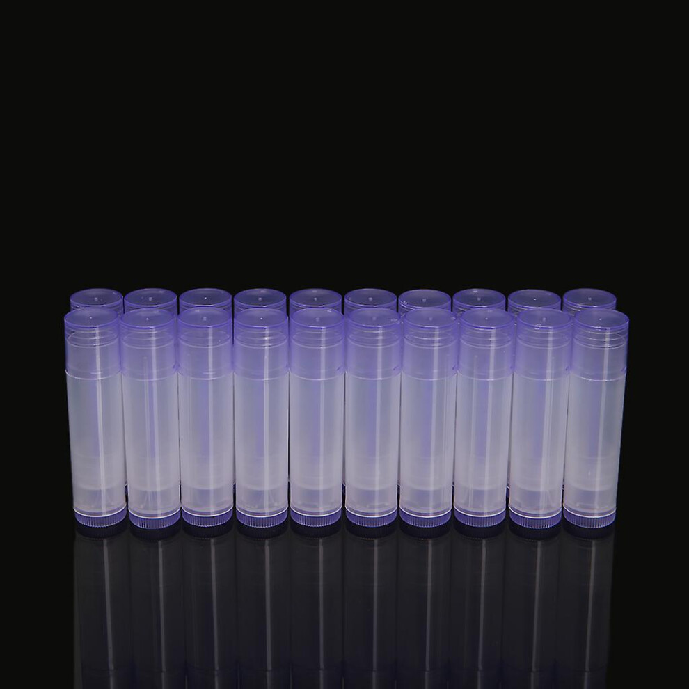 Purple 20Pcs Lip Balm Tubes Empty Lip Balm Containers Lip Balm Tubes With Caps
