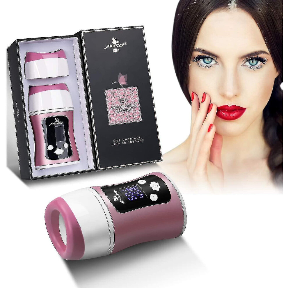 Upgraded Automatic Lip Plumper Device Smart Control Digital Display Usb Charging For Lips Makeup Qxuan