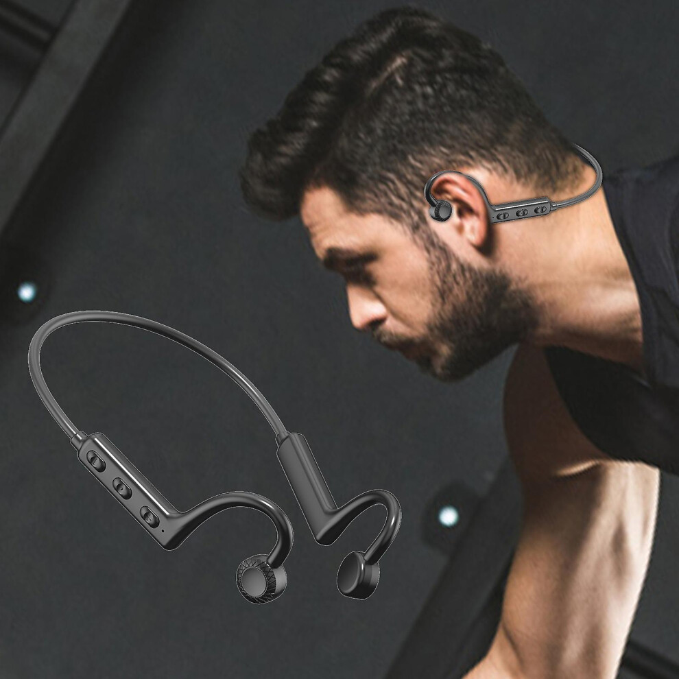 Bone Conduction Headphones Bluetooth Wireless Bluetooth Headset No Ear Movement Waterproof Conduction Neck Headset Bluetooth 5.1 3010291157434
