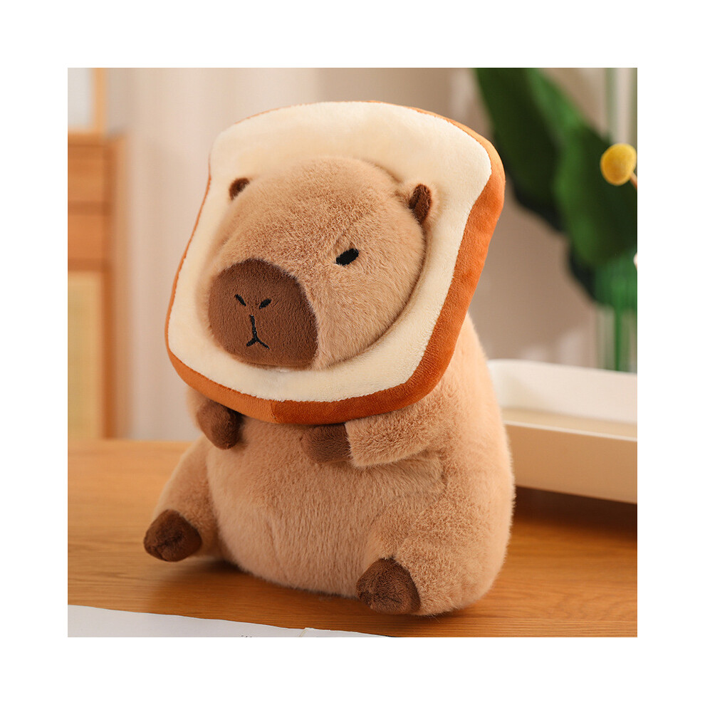 Rywolt (Bread, 30Cm/11.8In) Capybara Transformable Multiple Decorations Plush Toy Doll Pillow Children Gift