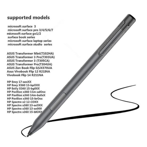(black) Pen For Microsoft Surface, Compatible With Surface 3, Surface Go, Surface Pro 3, Surface Pro 4, Surface Pro 5, Surface Pro (2017), Surface Pro 6, Surf 1