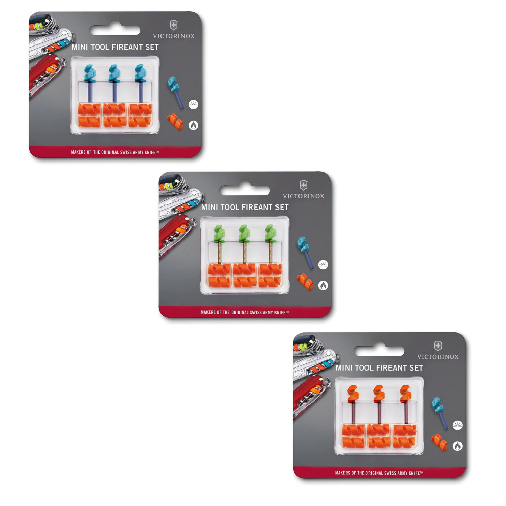 Official Victorinox Colour Fire Ant set - Mini Fire steel and tinder kit