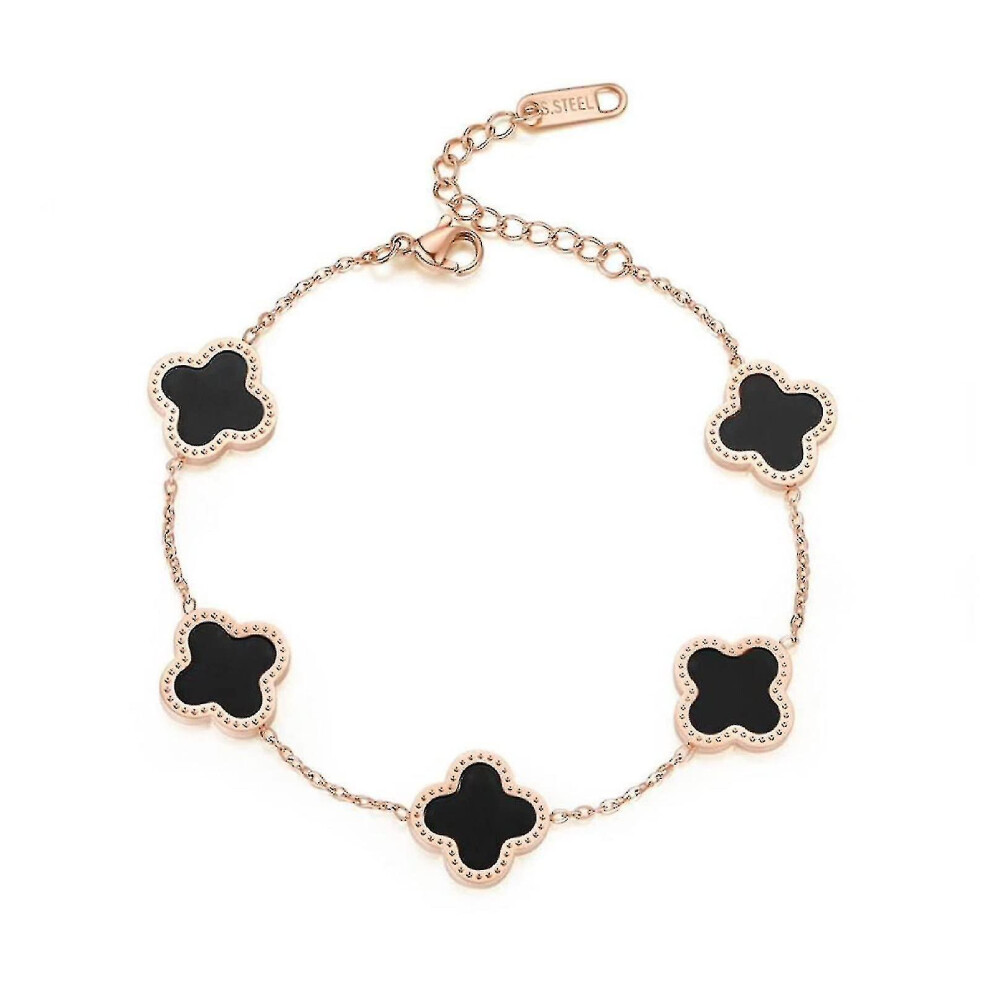 Adjustable Four Leaf Clover Bracelet - Bracelet Gift For Birthday Mothers Day Valentines Day
