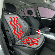 (Gray) Winter Automobile Heating Seat Cushion 12v Automobile Lighter Electric Heating Universal Seat Cushion