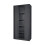 (Black) Tambour Lockable Steel Office Cupboard Cabinet 9