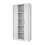 (White) Tambour Lockable Steel Office Cupboard Cabinet 9