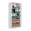 (White) Tambour Lockable Steel Office Cupboard Cabinet 8