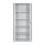 (White) Tambour Lockable Steel Office Cupboard Cabinet 7