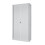 (White) Tambour Lockable Steel Office Cupboard Cabinet 2
