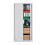 (White) Tambour Lockable Steel Office Cupboard Cabinet 6