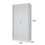 (White) Tambour Lockable Steel Office Cupboard Cabinet 4