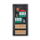 (Black) Tambour Lockable Steel Office Cupboard Cabinet 3