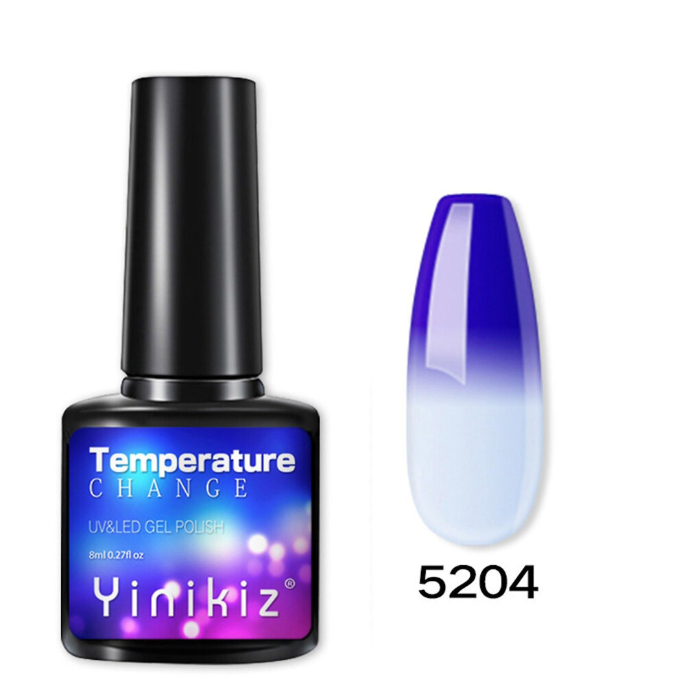 (G) Gel Nail Polish Temperature Change Nail Glue Gradient Phototherapy Nail Polish Glue Tool 8ml Nail Polish
