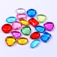 30pcs Boys Girls Multi-colored Diamond Gems Toy Pirate Treasure Hunt Kids Toys Jewels Jewelry Speelgoed Meisjes Party Favors