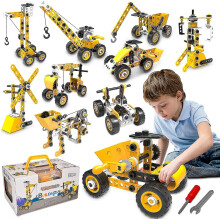 Educational Building Toys Stem Learning Kit, Construction Blocks For Preschool Kids, Engineering Toys Creative Set Gift For Boys Age 5-10 Year