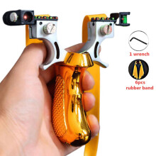 (E) Outdoor Hunting Laser Catapult Sports Kit - Strong Rubber Band, Target Paper, Steel Ball Accessories For Parent-child Toys