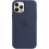 (Deep Navy) Silicone Case With For Iphone 12 Pro Max 1