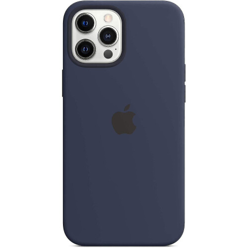 (Deep Navy) Silicone Case With For Iphone 12 Pro Max