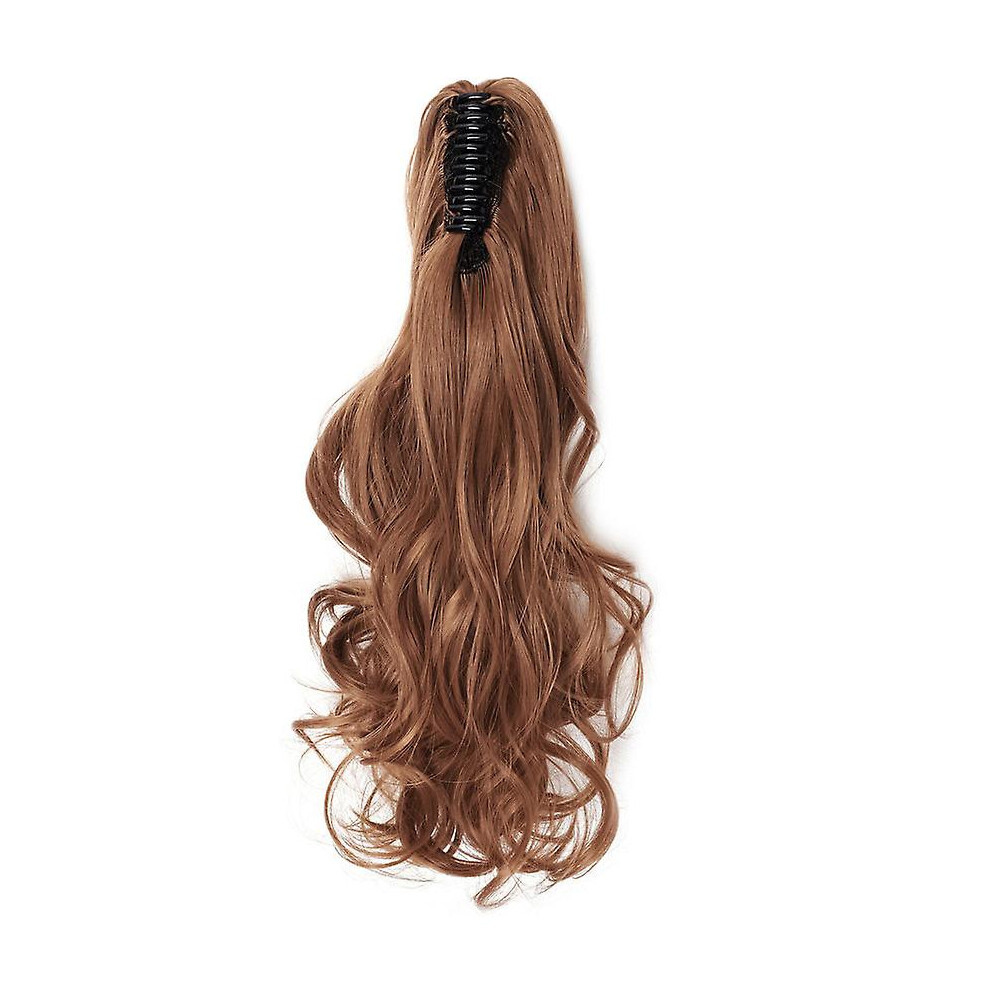 (vividauburn) 18" Long Curly Ponytail Extension Claw Clip On Ponytail For Women
