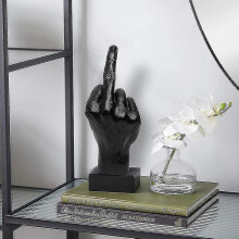 Personalized Middle Finger Statue Ornament Home Desk Decoration Accessories Desktop Gesture Figurine Sculpture Living Room Dcor